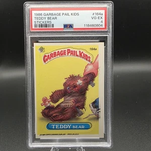 1986 GARBAGE PAIL KIDS STICKERS Double Vision Error #164a TEDDY BEAR PSA 5 EX - Picture 1 of 2