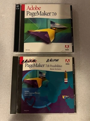 Adobe PageMaker 7.0 Education Upgrade (2-CD Set) for Win w/ Key & Possibilities - Image 1 of 4