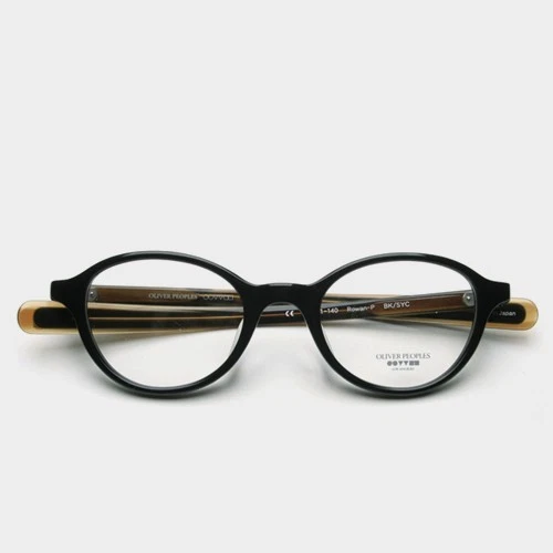 Oliver Peoples Rowan BK/SYC armação de óculos oval preta redonda 46mm masculina feminina’ - Imagem 1 de 1