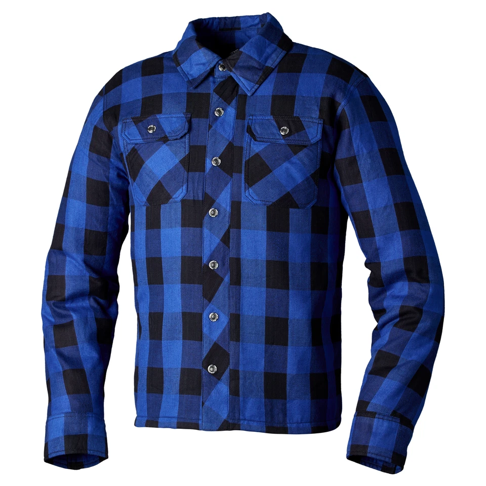 RST Lumberjack CE Mens Textile Shirt - Blue Check