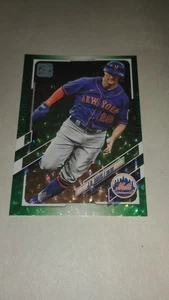 2021 Topps Series 1 J.D. Davis - Green Foil 180/499 New York Mets - Picture 1 of 8