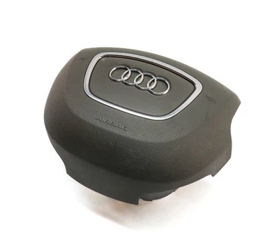 2011-2015 AUDI Q7 (4L) LEFT DRIVER STEERING WHEEL SRS AIRBAG AIR BAG (BLACK) Foto 1 de 4