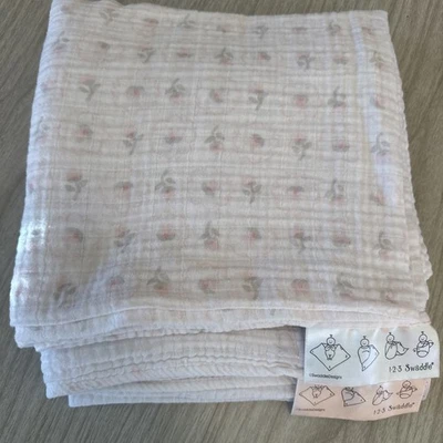 Swaddle Designs 123 Lote De 2 Mantas Bebé Rosa Rosas Mariposa Muselina 1472 Foto 1 de 4