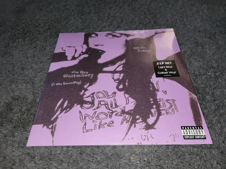 Olivia Rodrigo Live From Glastonbury COBALT BLUE 2LP Vinyl NEW Sealed the Cure - Image 1 of 1