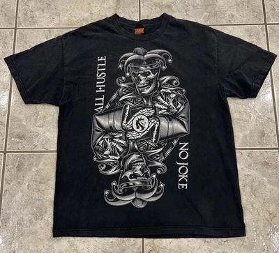 Camiseta De Colección XL OG Abel Calavera Hip Hop Gráfica Grunge Todo Ajetreo No Broma Joker Foto 1 de 4