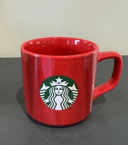 Starbucks Coffee MUG 2022 - Ceramic Red Marble Pattern W/Green Siren Logo - Picture 1 of 8