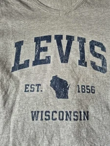 Levis V Neck Grey Size L (16-18) - Picture 1 of 4