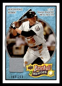 2008 Upper Deck Baseball Heroes Light Blue Memorabilia /200 Hunter Pence #77 - Picture 1 of 2