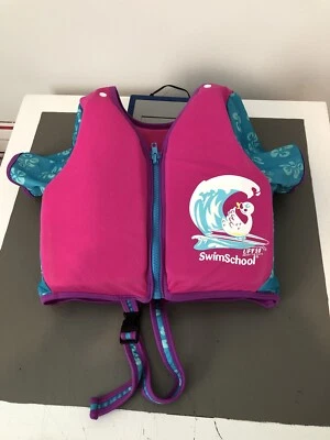 SwimSchool Toddler Kid Life Jacket Boating Floating Device 4-6 Years 50 Lb Max - Image 1 of 4