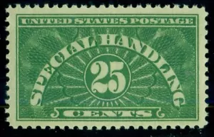 US #QE4, 25¢ deep green, og, NH, XF+ - Picture 1 of 1
