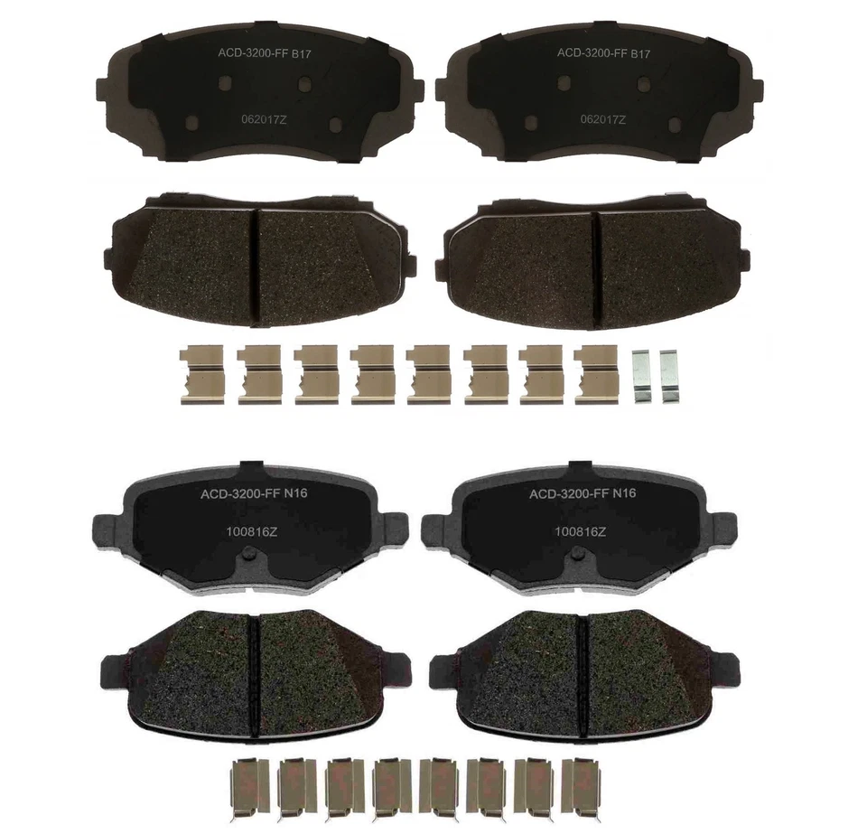 Kit de juegos de pastillas de freno delanteras y traseras ACDelco para Ford Edge 12-14 Lincoln MKX 11-15 Foto 1 de 1