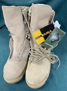 ARMY COMBAT BOOTS TEMPERATURE WEATHER 14.5R LEATHER DESERT GORE-TEX NWT - Picture 1 of 24