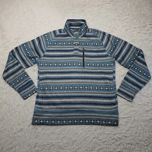 Herren Sonoma Lifestyle mehrfarbig gestreifter Fleecepullover mit Stehkragen Größe Medium - Bild 1 von 13