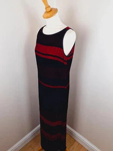 Womens Vintage 90s Fenn Wright Manson Long Maxi Velvet Viscose Silk Slip Dress M - Picture 1 of 9