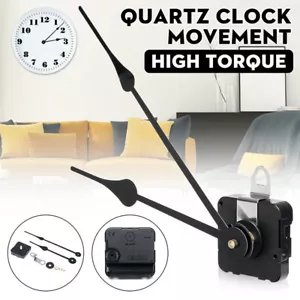 DIY High Torque Quartz Wall Clock Movement Motor Mechanism Kit Long Spindle Hand - Picture 1 of 12