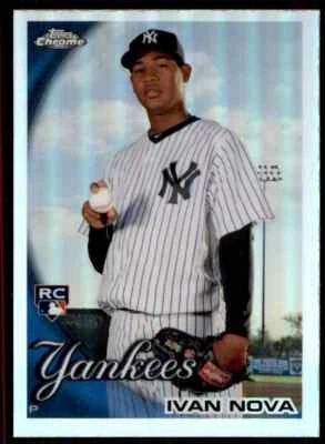 2010 Topps Chrome Refractor RC Ivan Nova New York Yankees #214 - Image 1 of 2