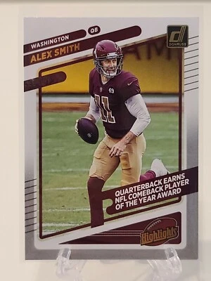 2021 Panini Donruss Alex Smith Highlights Insert - Image 1 of 2
