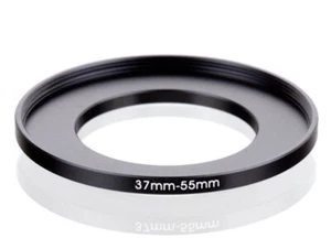 37-55mm Metal Step Up Ring Lens Adapter 37 Male to 55 Female Thread – UK STOCK - Picture 1 of 4