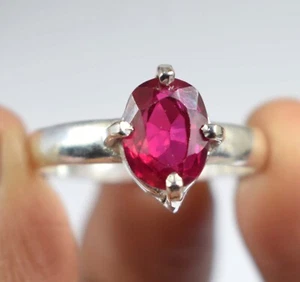 Zertifizierter natürlicher rosa Rubellit Turmalin 3,95 Karat ovaler Edelstein Damenring - Bild 1 von 7