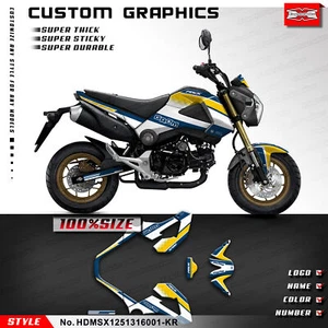 Pocket Bike Adhesive Sticker Wrap Design Deco Kit for Grom & MSX 125 2013-2016 - Picture 1 of 9