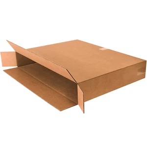 BF30524FOL Side Loading Corrugated Cardboard Shipping Boxes, 30" X 5" X 24", for - Picture 1 of 5
