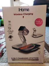 iHome Wireless 2-In-1 Charging Station