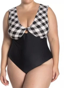 NWT Raisins Curve Womens Swimsuit One Piece Bathing Suit Size 14W - Picture 1 of 10