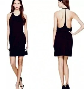 NWT ARITZIA WILFRED FREE Black Ophelia Jersey Mini Dress Size XXS 💕 - Picture 1 of 9