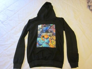 Fortnite Felpa Leggera con Cappuccio Nera Multicolore Giovanile Taglia Large Nuova - Foto 1 di 8