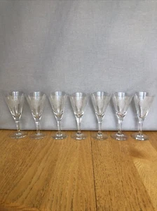 Rare - Tiffin- Franciscan Classic/Dancing Nymph Nude Cordial Glasses - Set of 7 - Picture 1 of 10