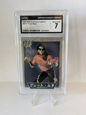 GREAT MUTA 1997 BBM Sparkling Fighters #SF17 CLASSIFICADO 7 NJPW Keiji Muto POP 1 - Imagem 1 de 3
