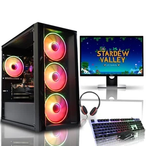 Cheap Gaming PC Bundle Core i5 - 16GB RAM / 1TB SSD HDD / 8GB AMD RX580 - Win 10 - Picture 1 of 10