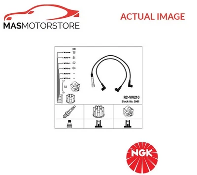 IGNITION CABLE SET LEADS KIT NGK 0941 P FOR AUDI 80,B3,B2 1.3L,1.6L,1.8L - Image 1 of 4