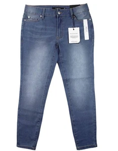 Tahari Damen Jeans 8 29x27 Kelly Mid-Rise Skinny Denim Stretch Hose Blau Waschung - Bild 1 von 6