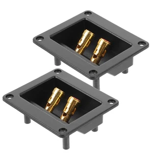 2 Pcs Terminal Box Terminals Speaker Banana Plugs Connector Connectors - Picture 1 of 12