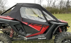 Polaris RZR Pro XP Side Door Upper Cab Enclosures Doors Custom Made | Black - Picture 1 of 2