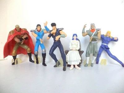 KEN SHIRO Guerriero RARO SET 6 Figure 8cm PARTE 1 Giappone Gashapon BANDAI - Immagine 1 di 2