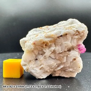 Grade a ruby on matrix with uv reactive fluorescence & pyrite, hunza valley, - Picture 1 of 2