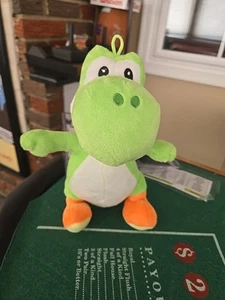 Yoshi Plush Stuffed Soft Toy 8" Green Doll Super Mario 2021 Licensed Nintendo - Picture 1 of 6