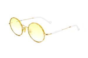 Occhiali da Sole Eyepetizer QUATRE C4QLL14F WHITE AND YELLOW AVANA 46/21/145 - Imagen 1 de 3
