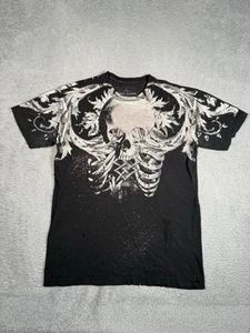 Camiseta De Colección Y2K Xtreme Couture Calaveras Estampado Esqueleto Para Hombres XL Negra Grunge - Imagen 1 de 9