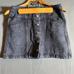 Abercrombie & Fitch Natural Rise Vintage A-Line Denim Jean Skirt Size 29/8 - Picture 1 of 6