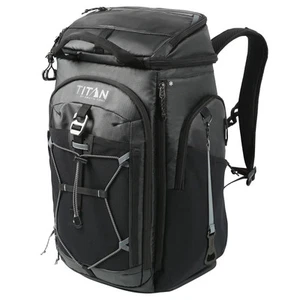 Titan Deep Freeze 26 Can Backpack Cooler, BLACK - Picture 1 of 10