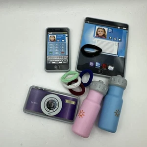 American Girl Phone Tablet Camera And Bottles - Picture 1 of 5