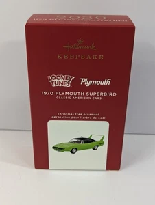 Hallmark Keepsake Looney Tunes 2020 ornamento Plymouth 1970 Superbird - Foto 1 di 9
