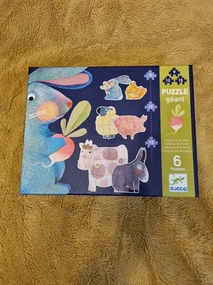 Djeco Puzzle Geant - Dandelion & Friends 78 Pieces Ages 3+ 1m66 Long Complete - Image 1 of 4