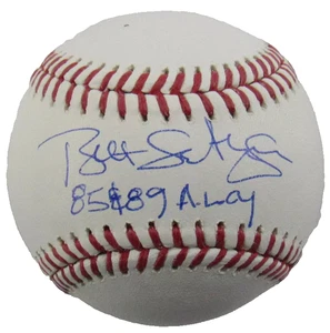 BÉISBOL AUTOGRAFIADO BRET SABERHAGEN - "85 & 87 A.L. CY" INSCRITO - JSA AUTH - Imagen 1 de 4