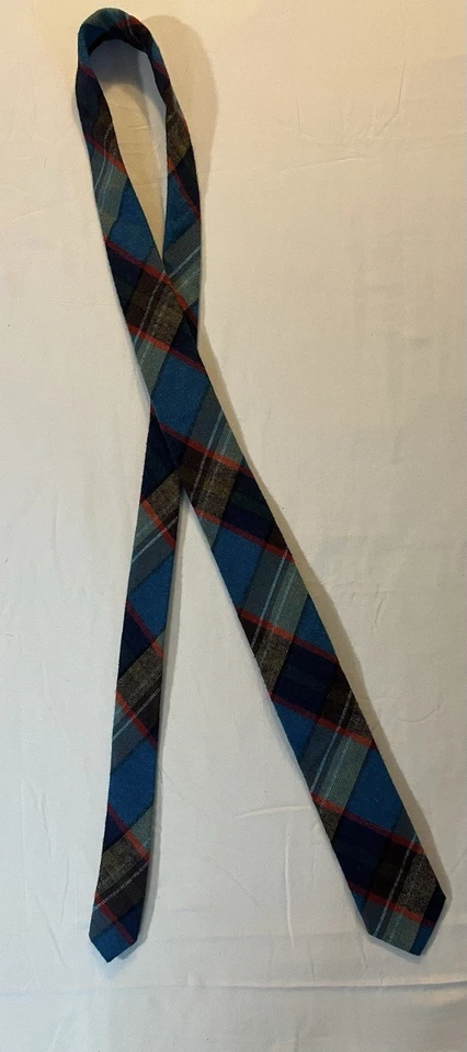 Corbata para hombre J.Crew hecha a mano a cuadros mezcla de lana clásica preppy Foto 1 de 4