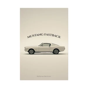 Ford Mustang Fastback Poster - Classic Muscle Wandbilddruck, Geschenk - Bild 1 von 36
