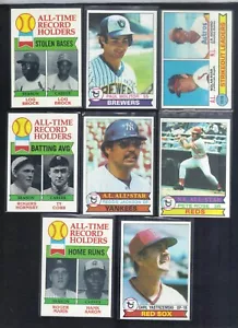 8 1979 TOPPS STARS LOU BROCK TY COBB REGGIE JACKSON PETE ROSE NOLAN RYAN 3 - Bild 1 von 1